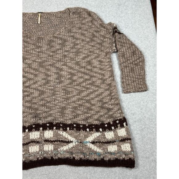 Free People Womens Size M Oversized Pullover Knit Sweater - Picture 9 of 12